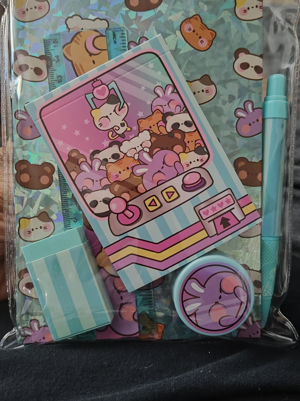 Claire's Pastel Blue and Pink Kawaii Stationery Set
